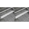 vidaXL Linearni odvod za tuš 2 kom s linijama 830 x 140 mm čelični