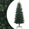 vidaXL Artificial Hinged Christmas Tree 120 cm PE i PVC Zelena