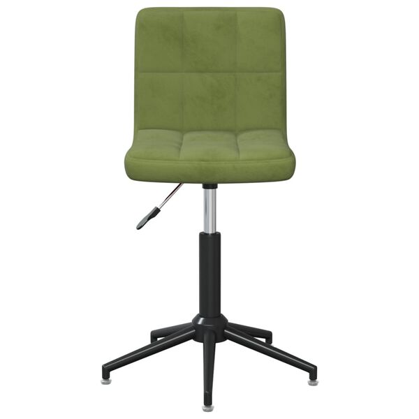 3087669 vidaXL Swivel Dining Chairs 4 pcs Light Green Velvet (334431&times;2)