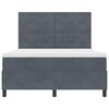vidaXL LED Box Spring Krevet s madracem Tamno siva 160 x 200 cm Bar&scaron;un