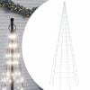 vidaXL LED božićno drvce 550 LED hladno bijelo 300 cm