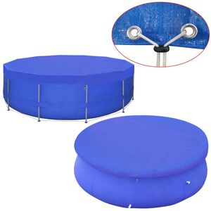 vidaXL Pokrivač za Bazen PE Okrugli 460 cm 90 g/m&sup2;