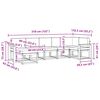 vidaXL Set vanjskih sofa s jastukom 7 pcs Prirodna i svijetlo siva