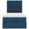 vidaXL Otomanski krevet s madracem plavi 90x200 cm tkanine