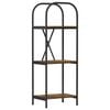 vidaXL Polica 3 razina 40 x 30 x 109 cm Konstruirano drvo