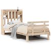 vidaXL Krevet s regalom za knjige bez madraca 90x190 cm od borovine