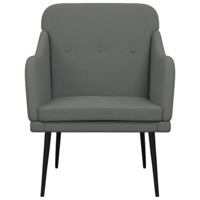 vidaXL Fotelja tamnosiva 63 x 76 x 80 cm od tkanine