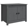 vidaXL Stolić za kavu sivi 71 x 49 x 55 cm od masivne borovine