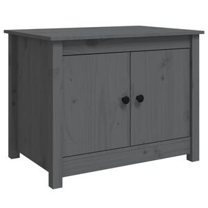 vidaXL Stolić za kavu sivi 71 x 49 x 55 cm od masivne borovine