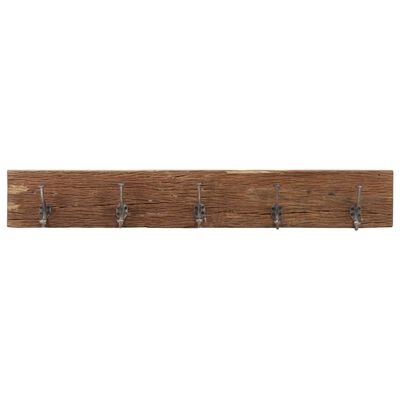 vidaXL Vješalica za hodnik s 5 kuka 100x2,5x15 cm od obnovljenog drva