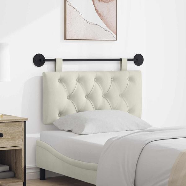 vidaXL Držeće uzglavlje Zidne Krema 90 x 55 x 7 cm Bar&scaron;un