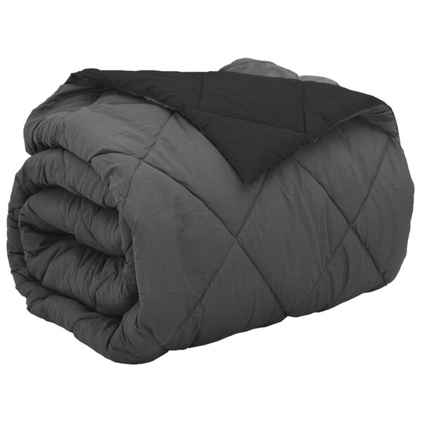 vidaXL Puni pokrivač za cijelu godinu Crna i antracit 240 x 200 cm