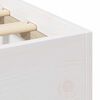 vidaXL Krevet s daskama s pohranom Bijelo 90 x 190 cm Masivna borovina