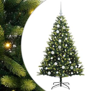 vidaXL Umjetno rasklopivo božićno drvce 150 LED-a Zelena 120 cm