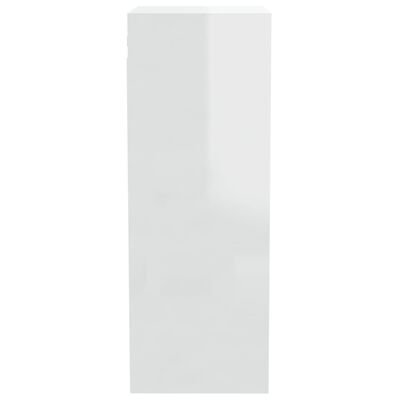 vidaXL Zidni ormarić sjajni bijeli 34,5x32,5x90 cm konstruirano drvo