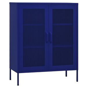 vidaXL Ormarić za pohranu modri 80 x 35 x 101,5 cm čelični