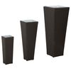vidaXL Vrtni set 3 kom. Crna 30 x 30 x 80 cm Metal