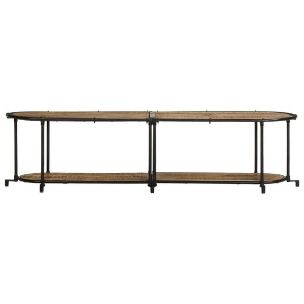 vidaXL TV ormarić 160x42x40 cm od masivnog grubog drva manga