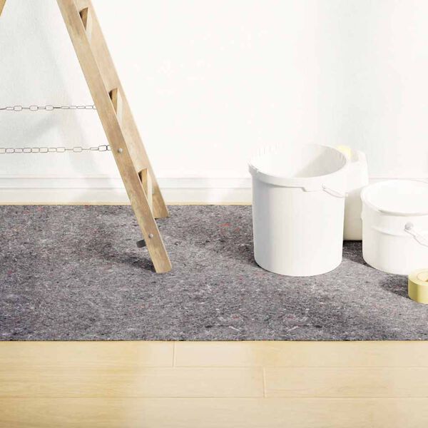 vidaXL Neklizajući slikarski flis 10 m 180 g/m&sup2; sivi