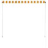 vidaXL Tenda na uvlačenje 150 x 150 cm žuto-bijela