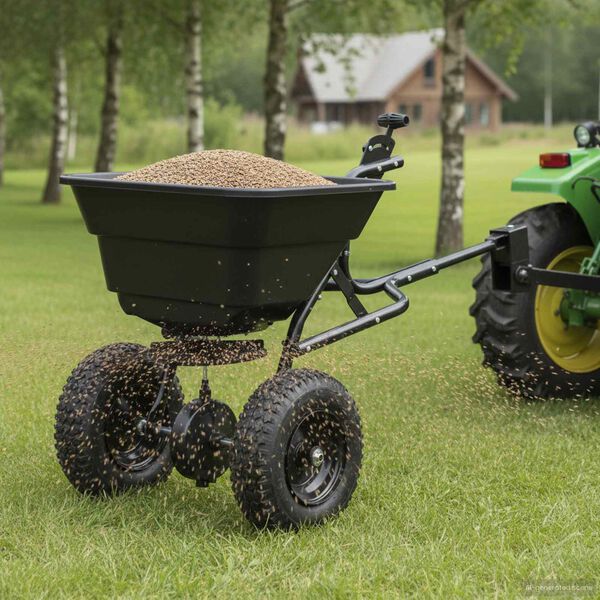 vidaXL Rasipač Crna 53 x 108 x 74 cm PVC i čelik