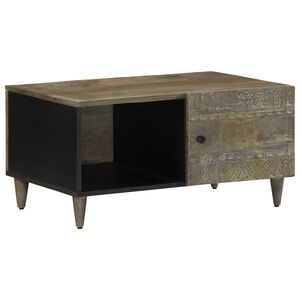 vidaXL Stol za kavu svijetlo sivi 80x50x40 cm Puno drvo Mango