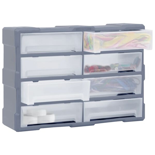 vidaXL Organizator s 8 velikih ladica 52 x 16 x 37 cm