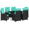 vidaXL Set stolića za sofu s jastukom s jastukom 7 pcs
