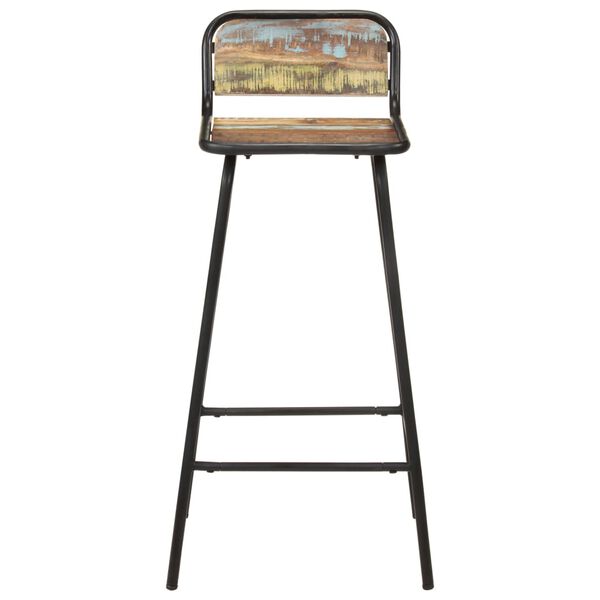 vidaXL Barske stolice 2 kom od masivnog obnovljenog drva