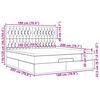 vidaXL Otomanski krevet s madracem smeđesivi 180x200 cm od tkanine