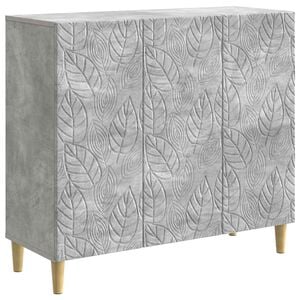 vidaXL Kreveta Betonska siva 89 x 34,5 x 80 cm Konstruirano drvo
