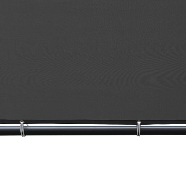 vidaXL Sjenica s kosim krovom 400 x 400 x 270 cm antracit 180 g/m²