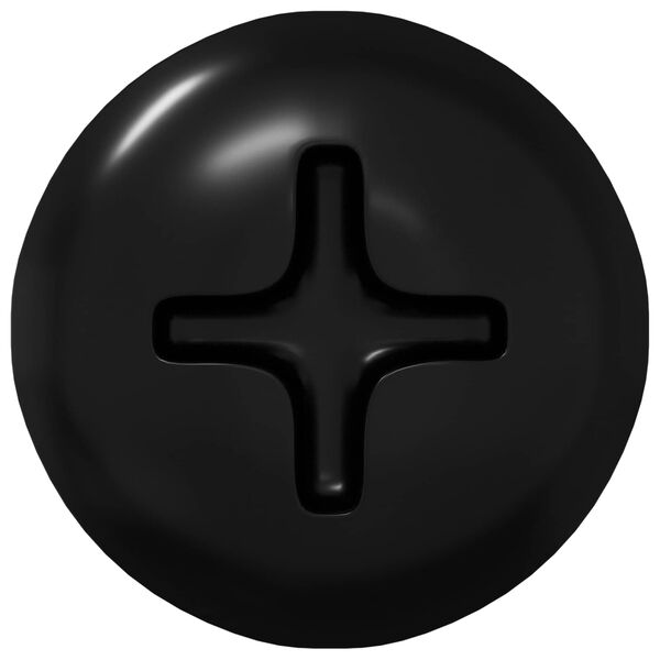 vidaXL Samoupravni čavao 2 pcs Crna 4 x 25 mm Čelik