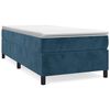 vidaXL Box spring krevet s madracem tamnoplavi 100x200 cm bar&scaron;unasti