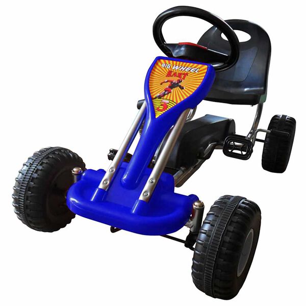 vidaXL Go Kart Auto s Pedalama Plavi