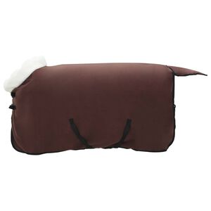 vidaXL Pokrivač za konje Puni tamnosmeđi 75 cm Polartec