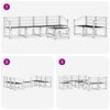 vidaXL Set vanjskih sofa 7 pcs Prirodna Čvrsto drvo akacije