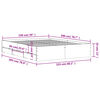 vidaXL Okvir za krevet s ladicama boja hrasta 150x200 cm drveni
