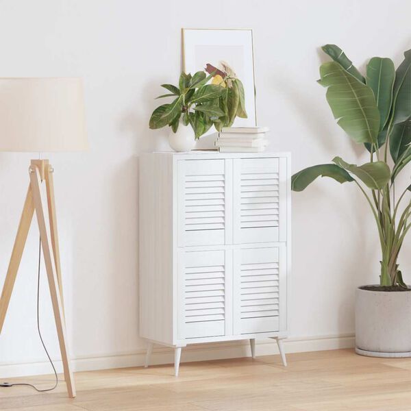 vidaXL Vrata ormarića Louvred Dizajn 4 kom bijela 39,5x29,5 cm