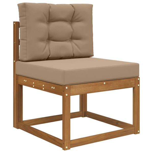 vidaXL Jastuk za vanjsku sofU 2 pcs Sivo-smeđa Poliester