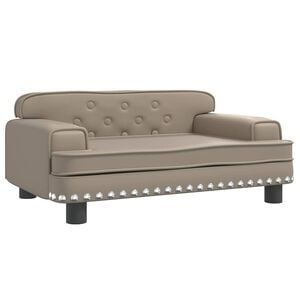 vidaXL Krevet za pse cappuccina 70 x 45 x 30 cm od umjetne kože