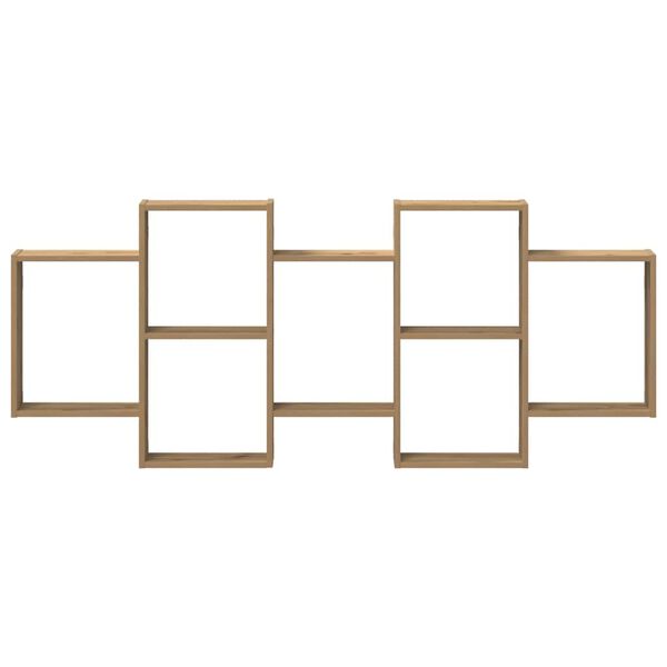 vidaXL Zidna polica boja artisian hrast 159x18x65 cm drveni