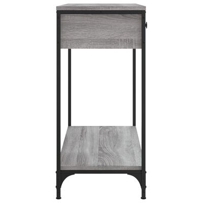 vidaXL Konzolni stol siva boja hrasta 75x34,5x75 cm konstruirano drvo