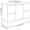 vidaXL Ormarić za umivaonik crni 80 x 33 x 60 cm konstruirano drvo