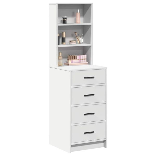 vidaXL Highboard s ladicama Bijelo 40 x 41 x 135 cm Konstruirano drvo