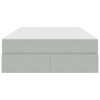 vidaXL Krevet s madracem i skladištem Svijetlo siva 120 x 200 cm