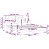 vidaXL Okvir za krevet Viana bez madraca cappuccina 160x200 cm umjetna kože