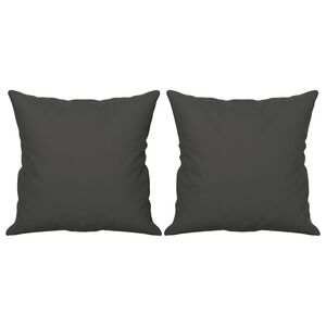 vidaXL Ukrasni jastuci 2 kom tamnosivi 40 x 40 cm od mikrovlakana