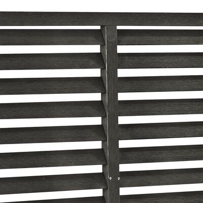 vidaXL Rešetkasta ograda od WPC-a 180 x 180 cm tamnosiva