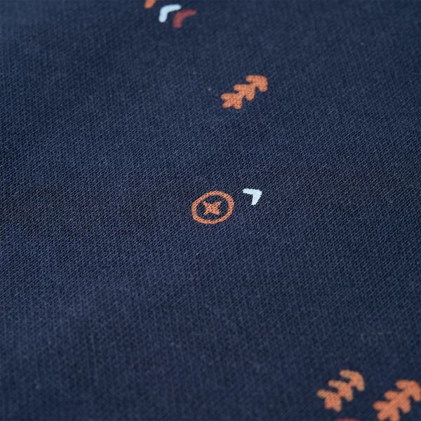 Dječja topla majica modra pro&scaron;arana 104